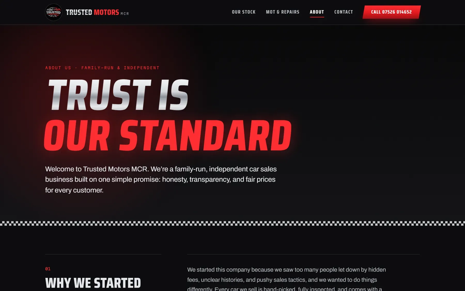 The About page